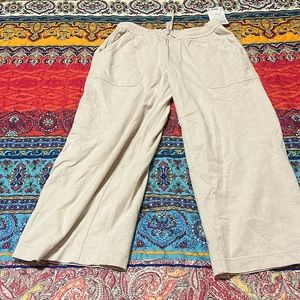 Athleta Wide Leg Khaki Pants